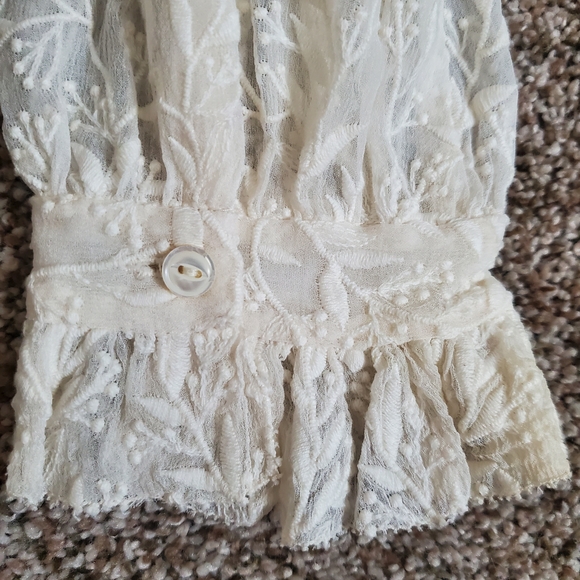 Rebecca Taylor Textured Vines Silk Blouse –‎ Style No. 5490263 - Picture 6 of 10